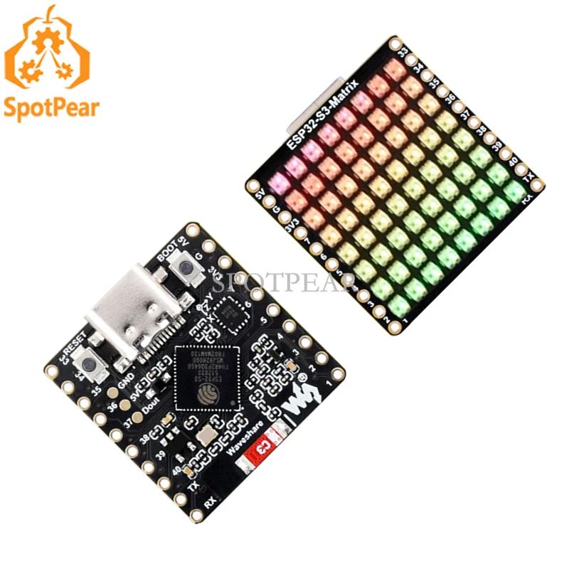 ESP32-S3 Ʈ 8x8 RGB-LED-WiFi..
