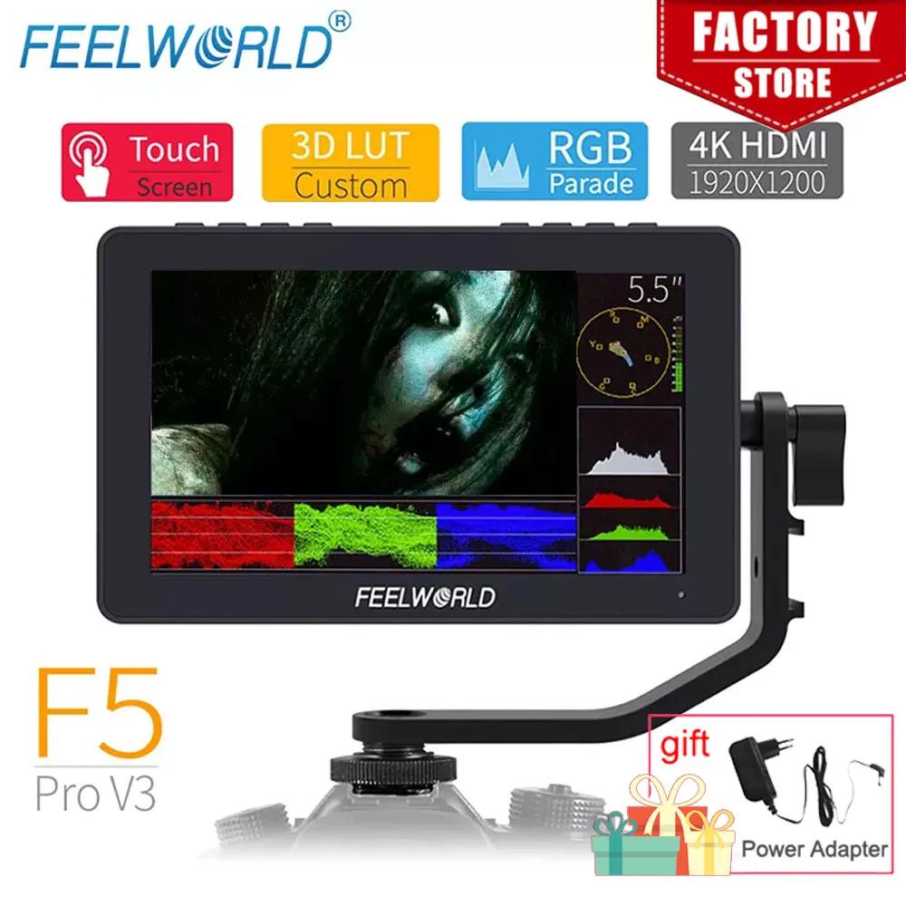 FEELWORLD F5 Pro V3 ī޶ ʵ ġ , DSLR..