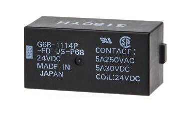 5   imported power relays G6B..